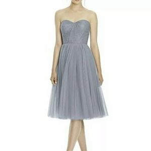 JENNY YOO Green Tulle Strapless Dress in Size 14